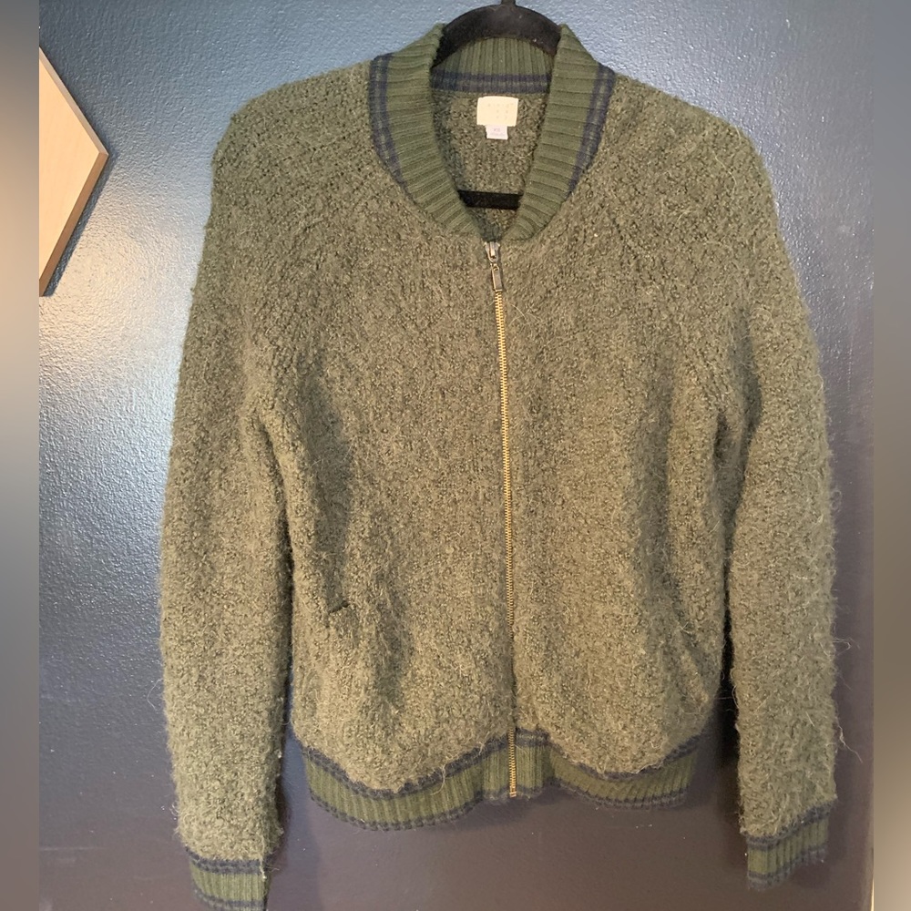 DONATED: Faux Shearling Bomber Jacket